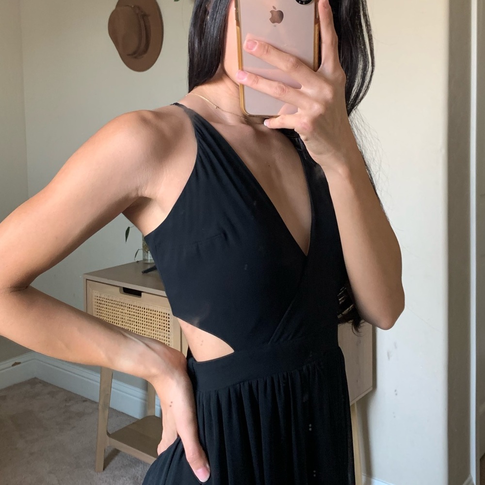 Black cutout maxi dress - Picture 2 of 6
